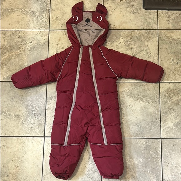 Other - Adorable Red Bear Hooded Snowsuit